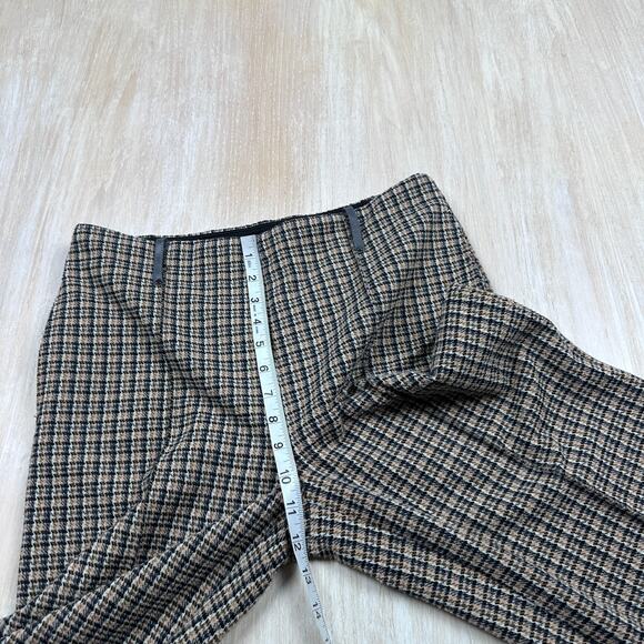 Lysse Livia Boston Glen Plaid High Waisted Preppy Cropped Pull On Pants Medium - Picture 8 of 16